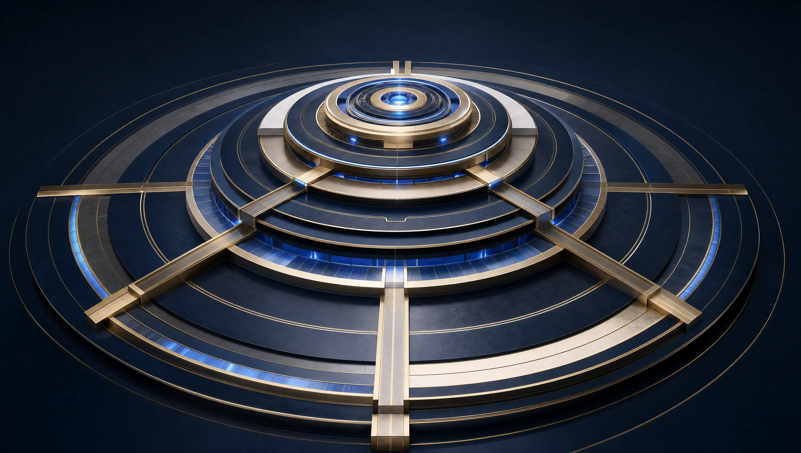 Layered architecture representing the Asomaning AI OS ecosystem